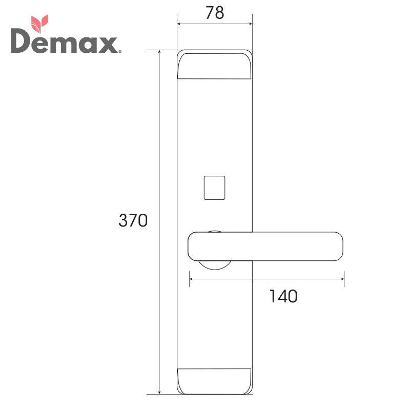 Khóa điện tử, vân tay dùng cho đại sảnh, biệt thự Demax SL821