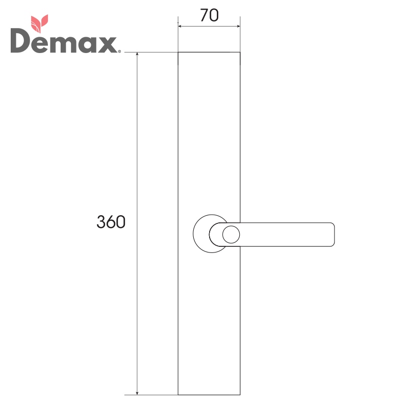 Khóa điện tử, vân tay dùng cho đại sảnh, biệt thự Demax SL821
