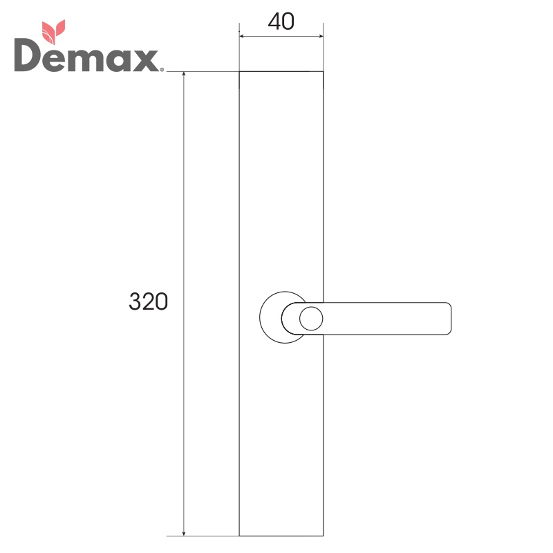 Khóa điện tử, vân tay dùng cho đại sảnh, biệt thự Demax SL821