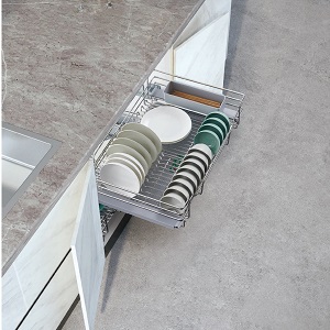 Kệ bát đĩa đa năng GROB Inox SUS304 nan Oval cao cấp GROB GO304-60 GO304-70 GO304-75 GO304-80 GO304-90