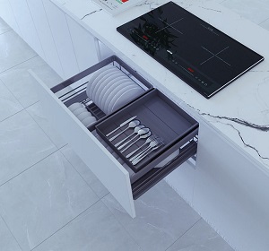 Kệ đựng bát đĩa Nhôm nan Oval phủ Nano cao cấp GROB C1NNB-60 C1NNB-70 C1NNB-75 C1NNB-80 C1NNB-90