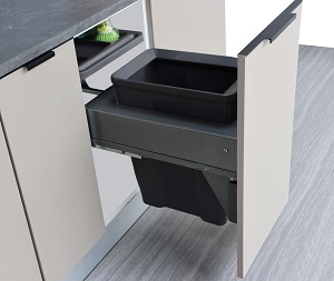 Thùng rác đơn gắn cánh ray âm giảm chấn GROB C1A06-130 C1A06-140